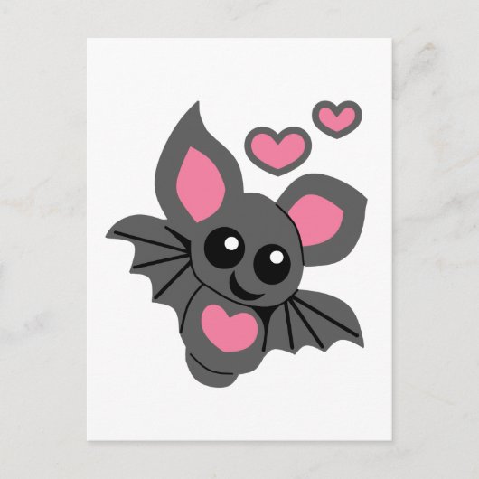 Pink Baby Bat Briefkaart (Voorkant)