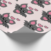 Pink Baby Bat Cadeaupapier (Hoek)