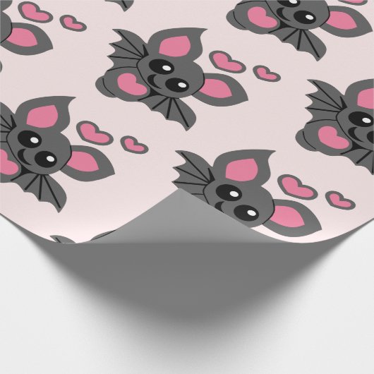 Pink Baby Bat Cadeaupapier (Hoek)