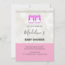 Pink Baby Shower Invitation – Customizable 