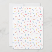 Pink Baby Sprinkle Rainbow Sprinkles Invitation (Dos)