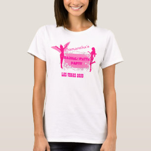 Pink bachelorette party gepersonaliseerd t-shirt