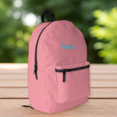  Pink Backpack for Her - Custom Name Design Bedrukte Rugzak