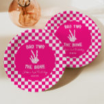 Pink Bad Two The Bone Skeleton 2e fête d'anniversa<br><div class="desc">C'est un Hot Pink Bad Two The Bone Skeleton 2nd Birthday Party Paper Plates!</div>