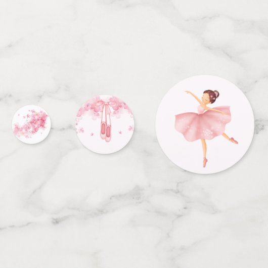 Pink Ballerina Confetti (Voorkanten)