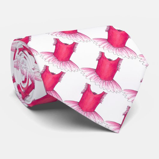 Pink Ballet Dance Teacher Tutu Overweging Dancer S Stropdas (Opgerold)