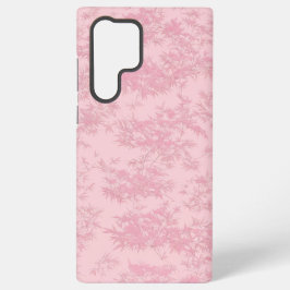 Pink Bamboo Leaf Japanese Modern Phone Case Samsung Galaxy Hoesje