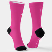 Pink Basketball Socks Team Player Sports Birthday Sokken (Gebogen)