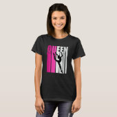Pink Baton Twirling Gymnast Queen Gymnastics Daugh T-shirt (Voorkant volledig)