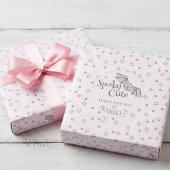 Pink Batty, Stars & Moons Spooky Schattige Cadeaupapier