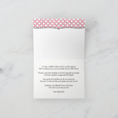 Pink BBQ merci note, bébé q merci poème (Intérieur)