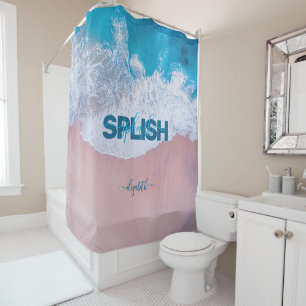 Pink Beach Bermuda Douche rideau