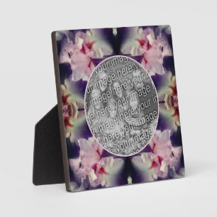 Pink Bearded Iris Flowers Voeg je foto toe Fotoplaat