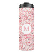 Pink Beauty & Makeup Seamless Pattern Girly Thermosbeker (Voorkant)