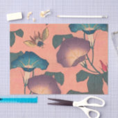 Pink Bee Flower Classic Hokusai Art Tissuepapier (Craft)