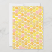 Pink Bee Premières invitations de fête d'anniversa (Dos)