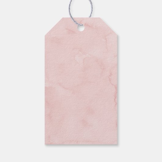 Pink Bee Sunflower Verjaardag Dank u Cadeaulabel (Achterkant)