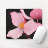 Pink Begonia Mousepad Muismat (Met muis)