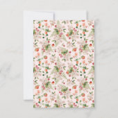 Pink Berry First Bedankkaart (Achterkant)