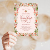 Pink Berry Invitations pour le premier anniversair