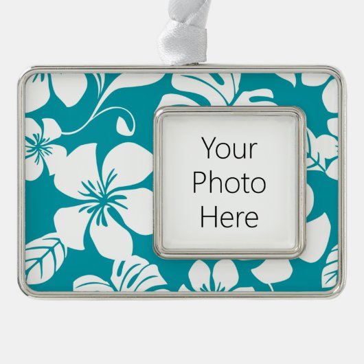 PINK BIKINI (AQUAMARINE) VERZILVERD KADER ORNAMENT (Voorkant)