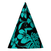 PINK BIKINI (BLACK/BLAUWGROEN) PET PARTIJ FEESTHOEDJES (Achterkant)