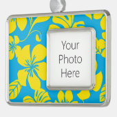 PINK BIKINI (BLUE/GEEL) VERZILVERD KADER ORNAMENT (Links)