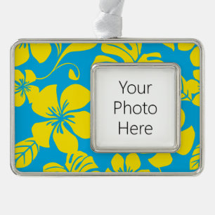 PINK BIKINI (BLUE/GEEL) VERZILVERD KADER ORNAMENT