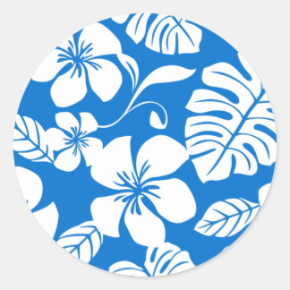 PINK BIKINI (BRIGHT BLUE) RONDE STICKER