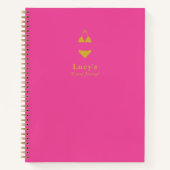 Pink Bikini Personalized Travel Notitieboek Planne (Voorkant)
