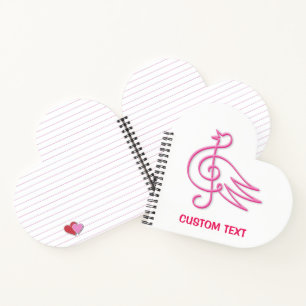 Pink Bird Music Notitieboek