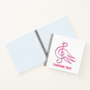 Pink Bird Music Notitieboek