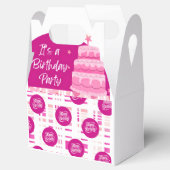 Pink Birthday Party Bedankdoosjes (Geopend)