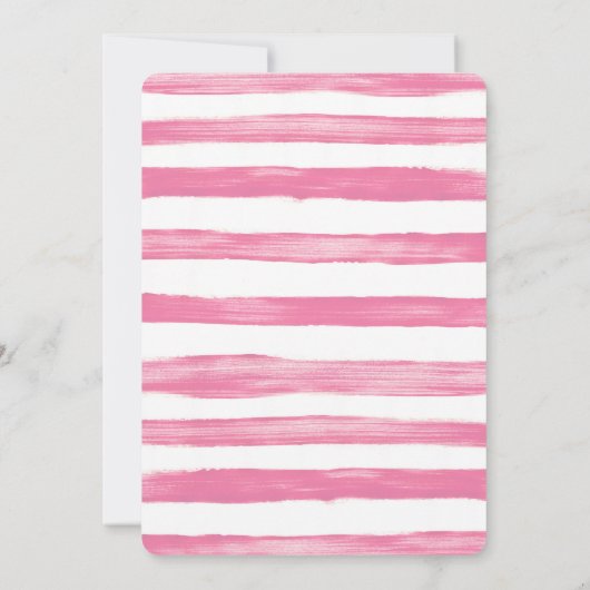 Pink Black Bow Sweet 16 Anniversaire Invitation -  (Dos)