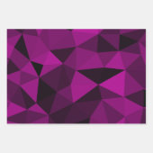 Pink black geometric mesh pattern inpakpapier vel (Voorkant 2)