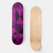Pink black geometric mesh pattern skateboard (Voorkant)
