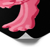 Pink Black Halloween fête d'anniversaire affiche d (Coin)