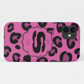 Pink Black Leopard Mate ID™ iPhone 5 Coque (Dos (Horizontal))