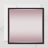 Pink Black Mask Pink Black Masquerade Party Kaart (Achterkant)