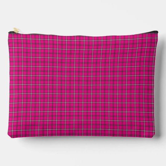 Pink Black Plaid Classic Pattern Bright Etui (Voorkant)