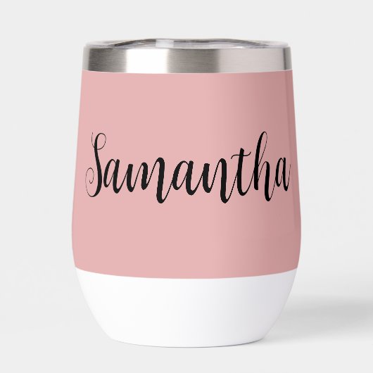 Pink Black Script Monogramme Bachelortie (Arrière)