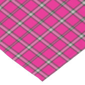 Pink Black White Plaid Bright Table Runner Korte Tafelloper (Hoek)