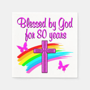  PINK BLESSED DOOR GOD VOOR 80 JAAR SERVETTEN