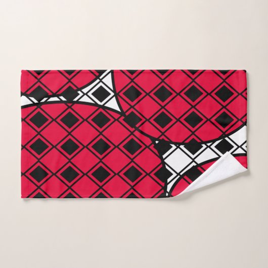 Pink Blob Harlequin Bad Handdoek (Handdoek)