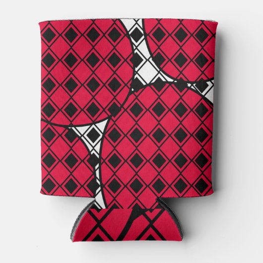 Pink Blob Harlequin Blikjeskoeler (Voorkant)