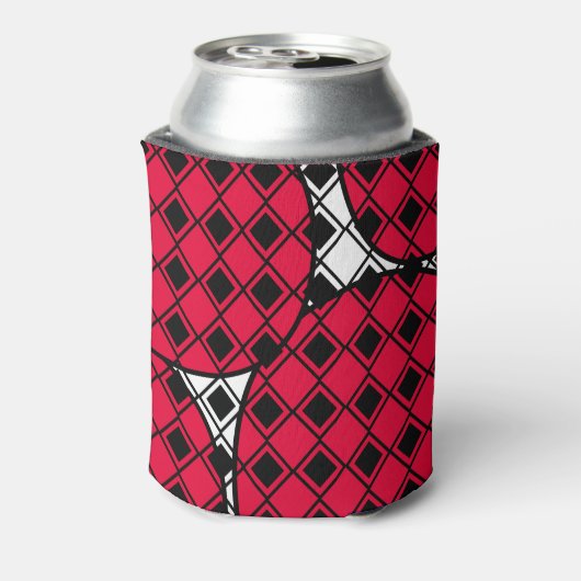 Pink Blob Harlequin Blikjeskoeler (Blikje Achterkant)