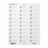 Pink Bloom Desert Cactus Etiket (Full Sheet)