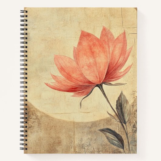 Pink Bloom & Moonlit Serenity Notitieboek (Voorkant)