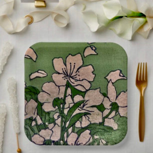 Pink Blossom Cascade Paper Bord