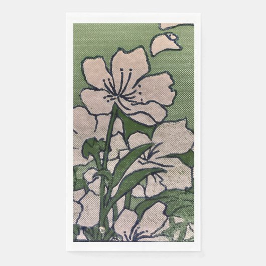 Pink Blossom Cascade  Servet (Voorkant)